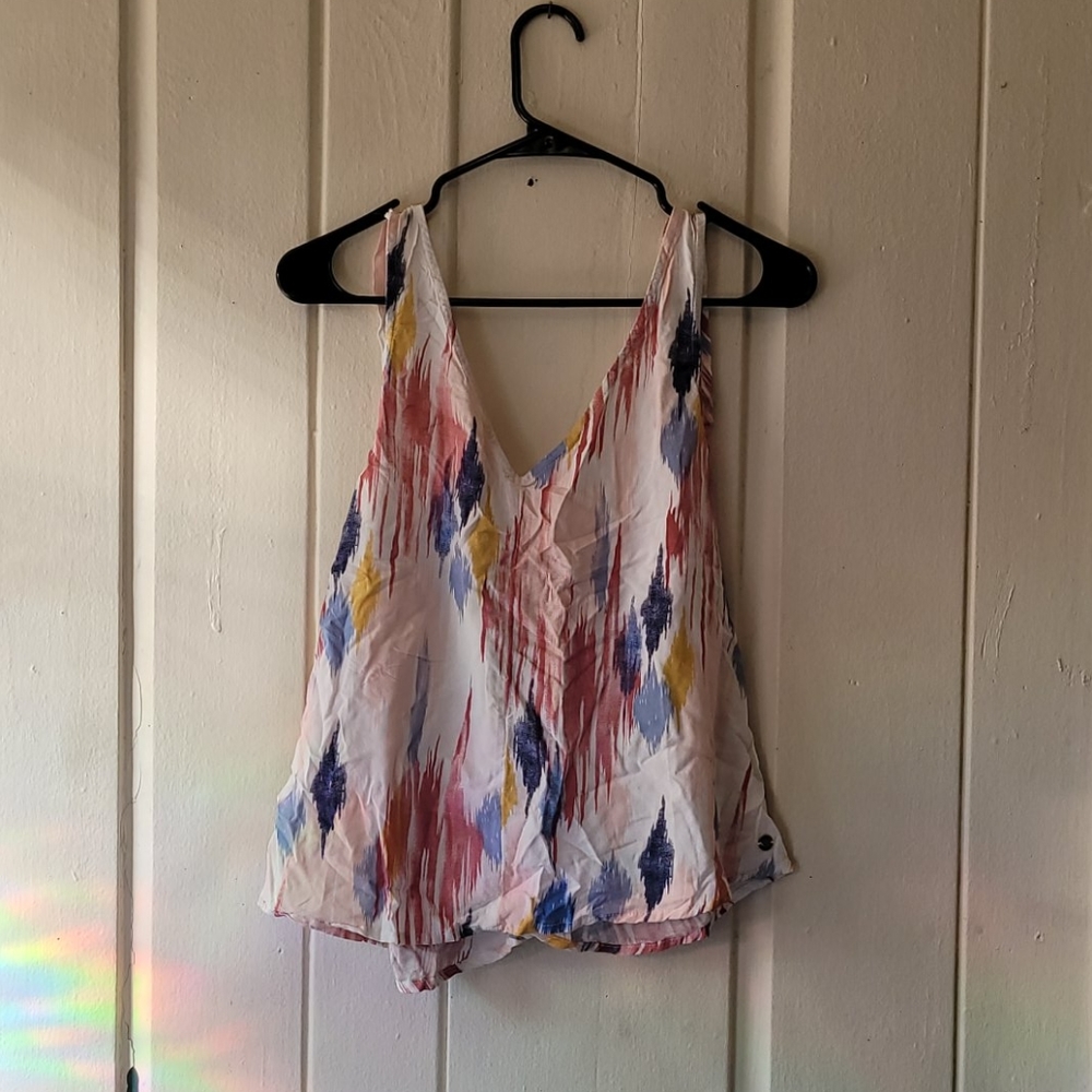 Cropped Roxy Swimsuit cover shirt